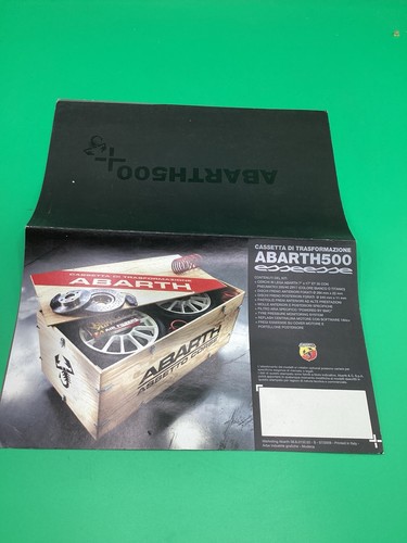 Abarth brochure advertising - brochure,