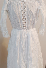 Antique White Cotton Lace &