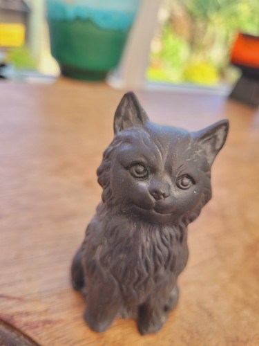 Black 8cm clay - 8cm, kitty