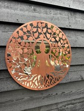 50cm Wall Art Mirror Bronze