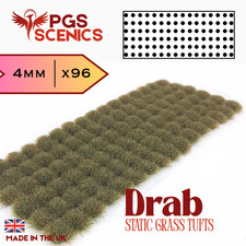 Drab 4mm static grass tufts -