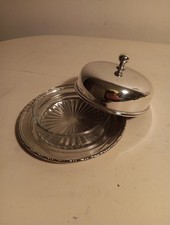 vintage silver-plated butter
