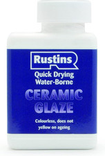 Rustins Professional-Grade Acrylic Ceramic Glaze 250Ml- Durable Finish, Easy App