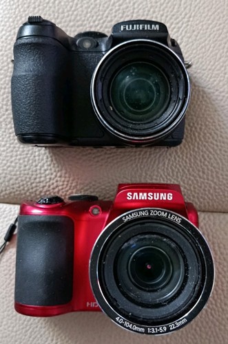 Samsung and fujifilm cameras - and,