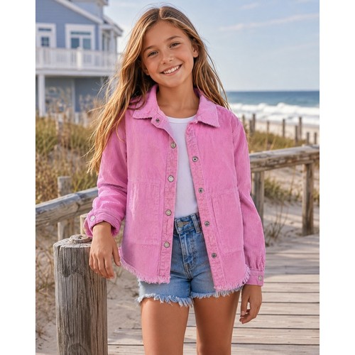 Zara pink corduroy shacket - pink,