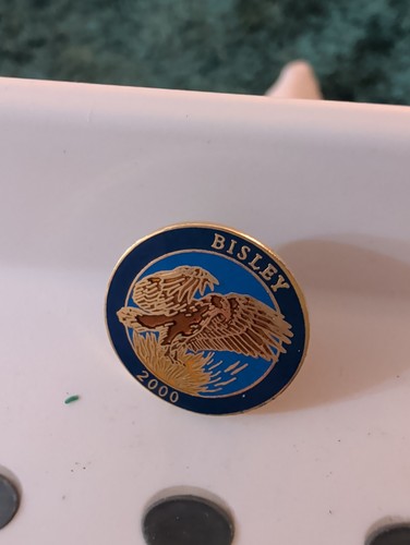 Vintage bisley 2000 enamel pin - bisley,