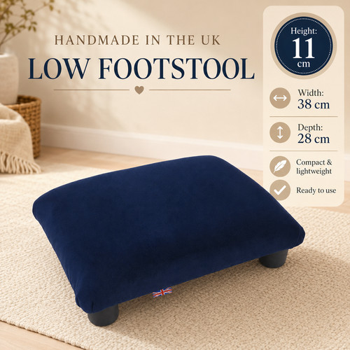 Handmade low footstool - low,