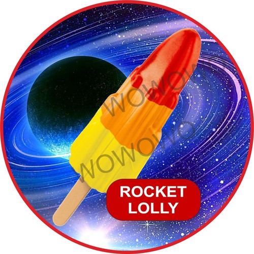 Ice cream van - sticker, rocket