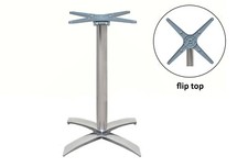 premium brushed aluminium flip top table base dining restaurant cafe pub