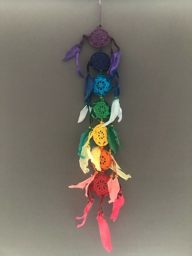 Extra long rainbow crochet - extra,