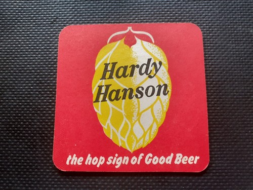 Hardy hansons beer mat cat - hardy,