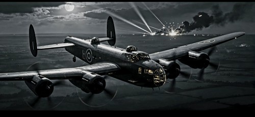 Ww2 lancaster bomber - bomber, on