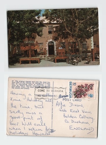 Postcard bank of butterfield - of,