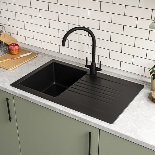 Single bowl inset black - inset,