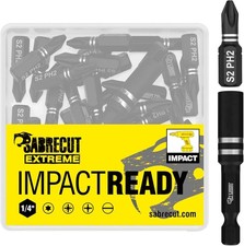 21 x SabreCut SCPA25_21PH 25mm PH2 Impact Screwdriver Driver Bits Set Single