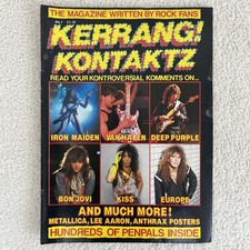 FIRST ISSUE Kerrang! Kontaktz