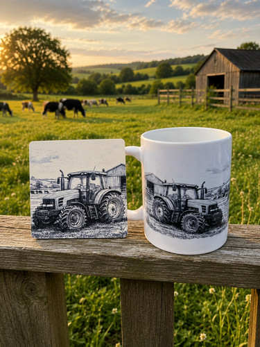 Tractor farm mug - mug, and