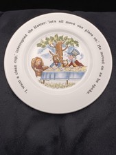 Vintage Johnson Brothers Alice In Wonderland Mad Hatters Tea Party Child's Plate