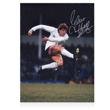 Glenn Hoddle Signed Tottenham Hotspur Football Photo: Volley