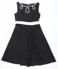 Hearts & Roses Women’s Black A-Line Dress Size 16 Sleeveless