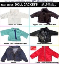 42cm 18" Doll clothes JACKETS