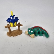 Prehistoric Pets Sugar Puffs Mini Figure Cereal Premium Toy Lot of 2 Vintage