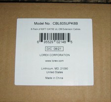 THREE 60 foot lengths cat 5e ethernet cable, terminated at one end, CCTV use