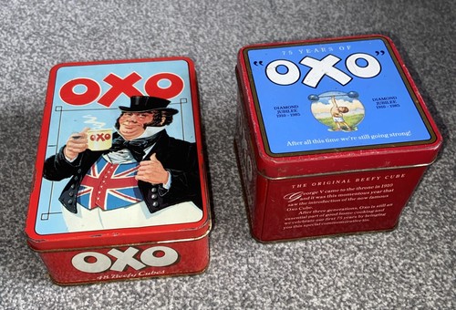 Vintage oxo cube - oxo, tins