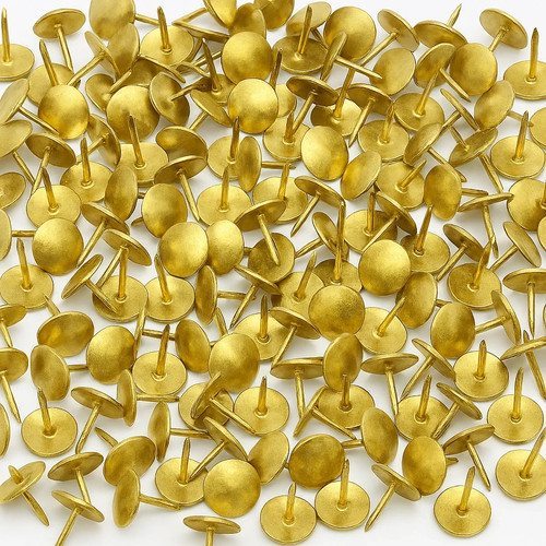 Brass drawing pins 100 - pins, pack