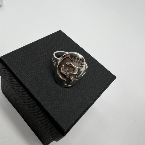 Kokopelli ring 925 sterling - kokopelli,