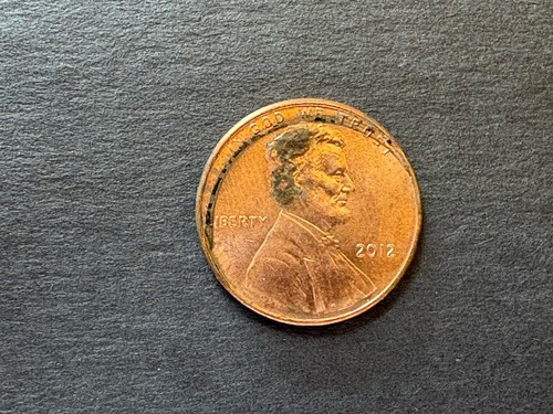 2012 lincoln cent error - 2012,