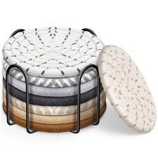 Cotton Drink Coasters Set of 8