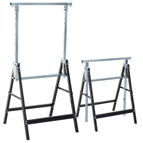 Homcom set saw horses - of,
