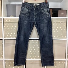 Police 883 Jeans W32 L30 Blue Biker Skater Streetwear New York Picolino Mens