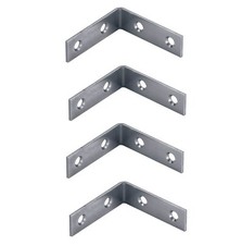 4 pcs x Angled L Bracket for Furniture Assembly