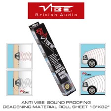 Vibe Anti Car Door Panels Bonnet Sound Proofing Deadening Roll Sheet 18"x32" 