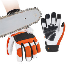 Vgo 1Pair Chainsaw Work Gloves