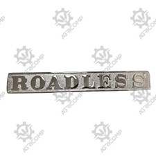 Roadless PloughMaster Tractor Nose Cone Badge Chrome On Brass High Quality