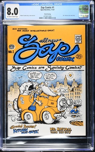 Zap comix cgc - zap, #1,