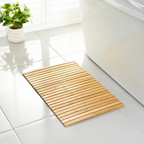 Bamboo wooden bath - mat, perfect