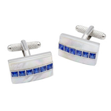 Sapphire Crystals Cufflinks