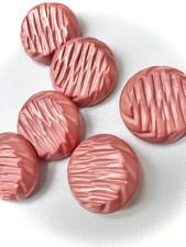 20 Old Pink Shank Buttons 3cm