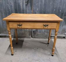 Antique 19th Century Victorian Pine Hall Table Side Table Occasional Table