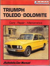 Triumph Toledo & Dolomite 1970-80 1300 1500 1850HL & Sprint Autodata  Manual