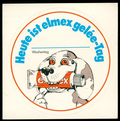 Advertising stickers elmex - advertising,