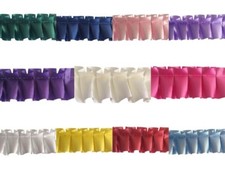 RIBBON EASY PLEAT IN 24 COLOURS 3 LENGHTS PRE PLEATED RIBBON SAVES TIME