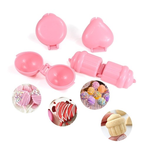 4pcs plastic cake pop mold - plastic,