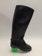 Loveson Black Rubber Riding Boots Size UK 5 EU 38 Made in Czechoslovakia