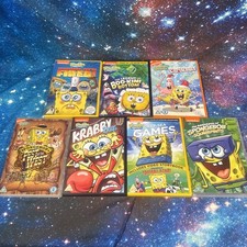 SpongeBob DVDs Bundle Boo-kini Christmas Deep Sea Games Krabby Days Pest
