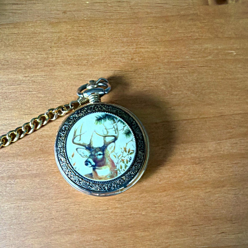 Gold quartz full hunter pocket - quartz,